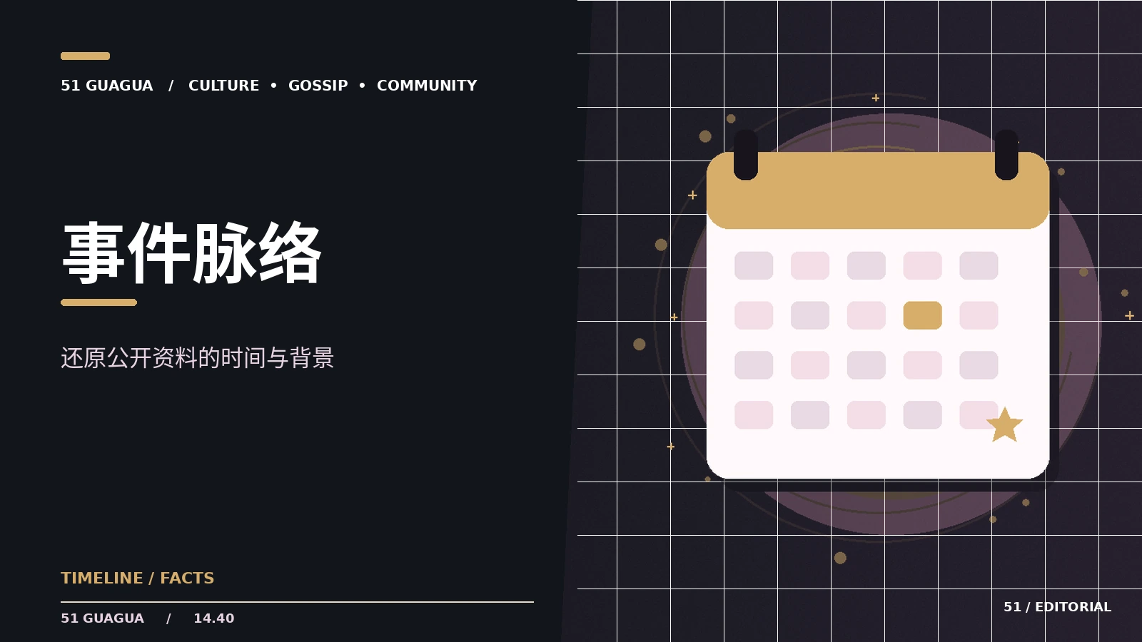 梳理公开事件时间线的基本方法